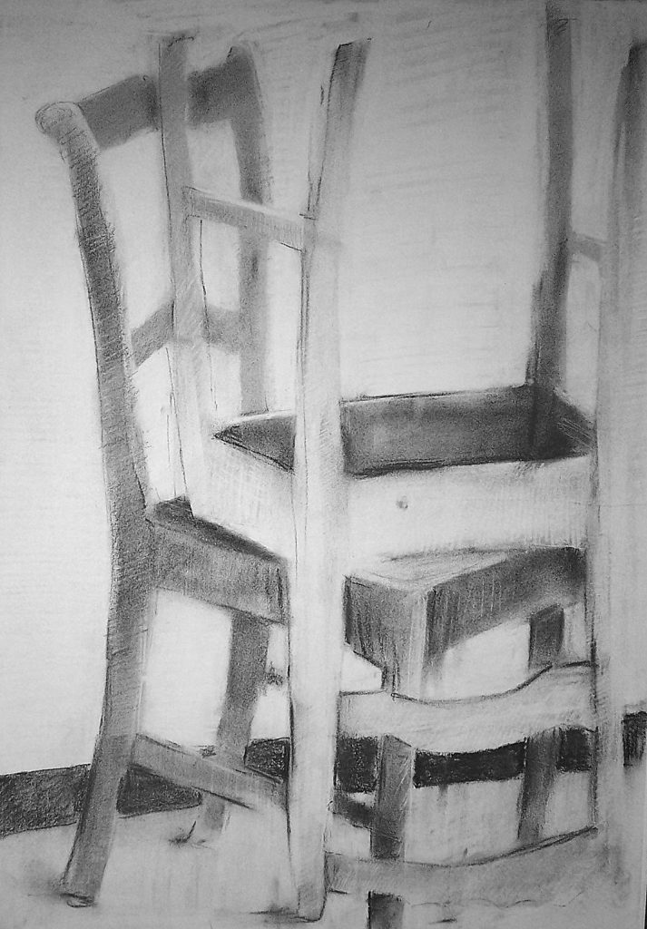 Zwei Stühle / Zeichnung 2013